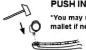 BOSS B8106 - HARDWARE PACKAGE IS ATTACHED ON THE BOTTOM OF SEAT CUSHION. - 7