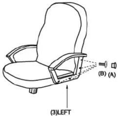 BOSS B8106 - HARDWARE PACKAGE IS ATTACHED ON THE BOTTOM OF SEAT CUSHION. - 11