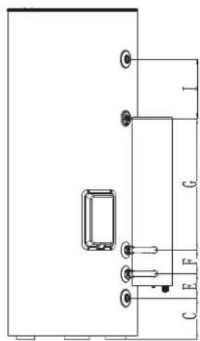 Toyotomi THMU410/1R32 - Outline dimension and parameter of water tank - 2