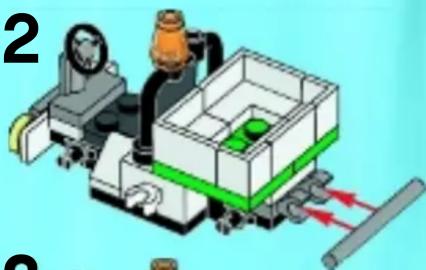 3D mechanical assembly diagram showing a motor, gearbox, and conveyor system (no text or symbols)