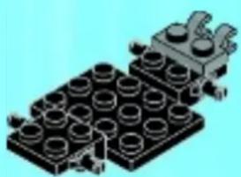 Isometric illustration of a mechanical assembly with multiple cylindrical components and mounting brackets (no text or symbols)