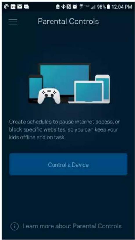 LINKSYS Velop Pro AXE5400 - Parental Controls (Ouderlijk toezicht) - 1