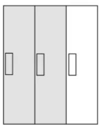 HAGER FWQ63P1 - Door references: Single door with univers door plate (FZ598N) - 8