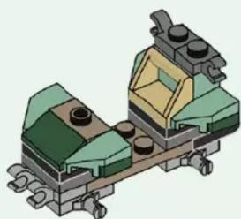3D mechanical assembly diagram showing layered components with no visible text or symbols