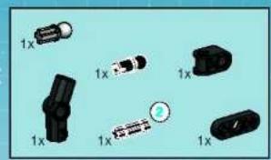Illustration of various electronic components with 1x scaling indicators (no text or symbols)