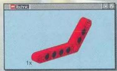 3D model of a red L-shaped mechanical part with black holes, displayed in an image viewer window (no text or symbols on the object itself)