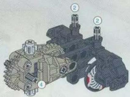 Technical diagram of a mechanical assembly with numbered components, likely a valve or pump mechanism.