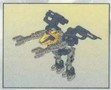Illustration of a mechanical robot with dynamic joints and motion lines (no text or symbols)