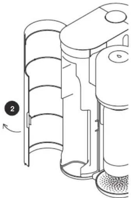 SEVERIN Mitte Home WK 9558 - Inserting the Mitte CO_2 Cylinder - 3