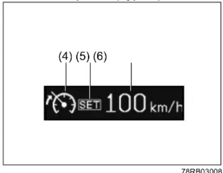 (4) (5) (6) SET 100 km/h 78RB03008