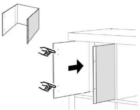Diagram dat een 3D-object illustreert met gelabelde onderdelen en richtingspijlen, mogelijk een mechanisch of architectonisch concept.