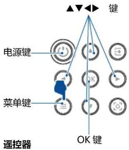 键 电源键 菜单键 遥控器 OK 键