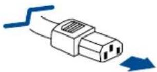 VIEWSONIC UB1010D - 使用电源线固定器 - 1