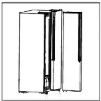Exquisit SBS146-WS-040ES - Deuren verwijderen - 3