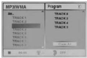 MP31WMA Program TRACK 8 TRACK 2 TRACK 4 TRACK 3 TRACK 5 TRACK 6 TRACK 7 TRACK 8 TRACK 9 TRACK 10 TRACK 11 TRACK 12 TRACK 13 TRACK 14 TRACK 15 TRACK 16 TRACK 17 TRACK 18 TRACK 19 TRACK 20 Track All 00:00 OFF