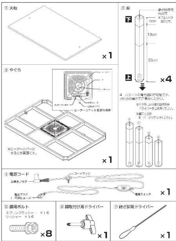Yamazen GEX-F801H4N - テーブルとしての使い方 - 3