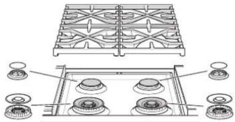 SIGNATURE SKSRT360SIS - Removing and Replacing the Gas Surface Burners - 1