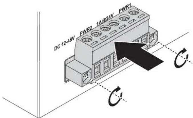 DC 12-48V PWR2 1A@24V PWR1