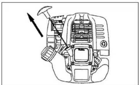 MAKITA EBH253U - A: Startprocedure bij koude motor - 4