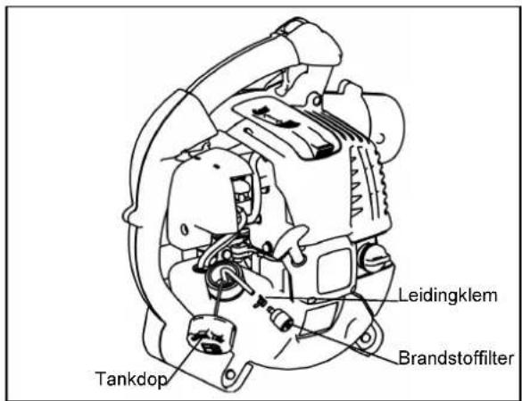 MAKITA BHX2510 - Schoonmaken van het brandstofffilter - 1