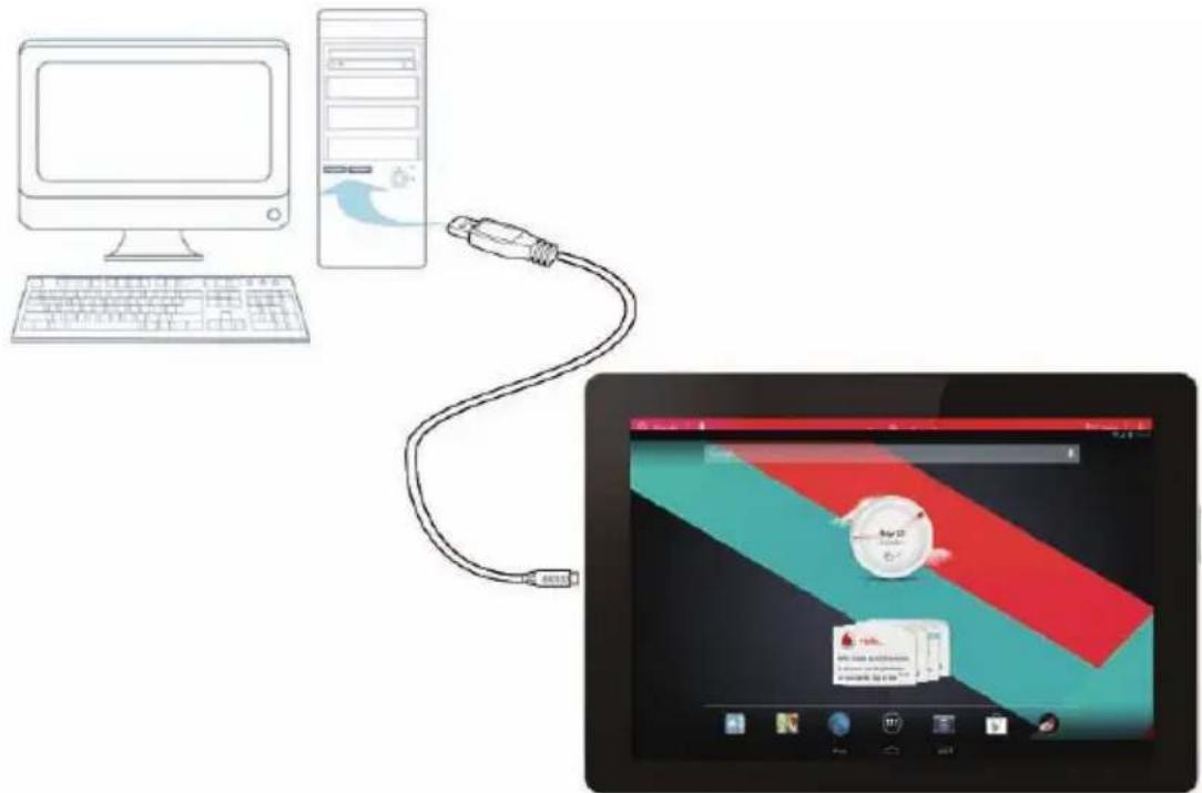 Vodafone Smart Tab III 10 - Connecting to a computer - 1