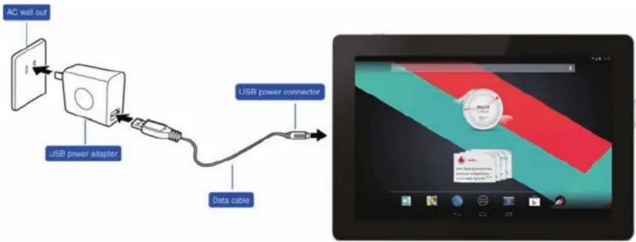 Vodafone Smart Tab III 10 - Charging your Vodafone Smart Tab III - 1