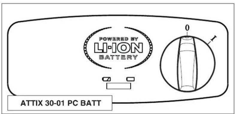 POWERED BY LION BATTERY ATTIX 30-01 PC BATT