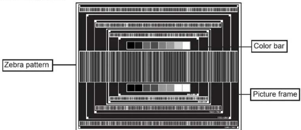 Zebra pattern Color bar Picture frame