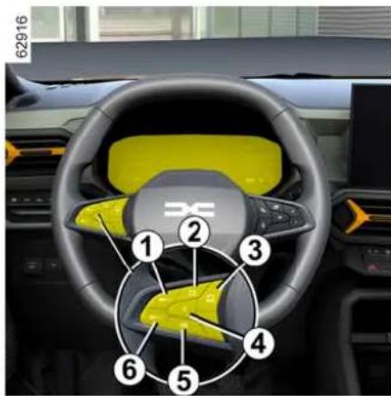 DACIA Bigster - Verandering van de ingestelde maximum snelheid - 1