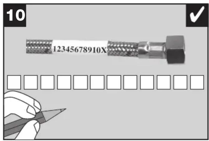 10 12345678910X ✓