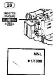 PANASONIC NV-GS75EK - Handmatig instellen van de sluitersnelheid - 2