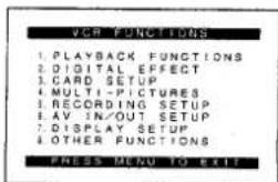 PANASONIC NV-GS75EK - [VCR FUNCTIONS] - 1