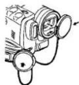 PANASONIC NV-GS75EK - Bevestigen van de lensdop - 2