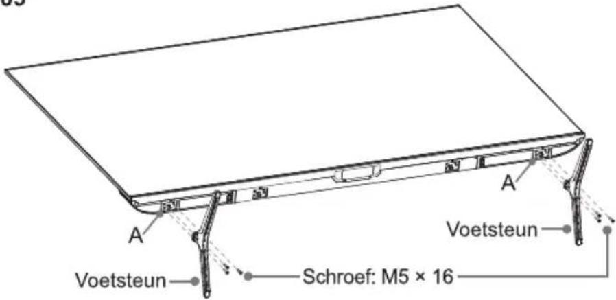 Voetsteun Schroef: M5 × 16