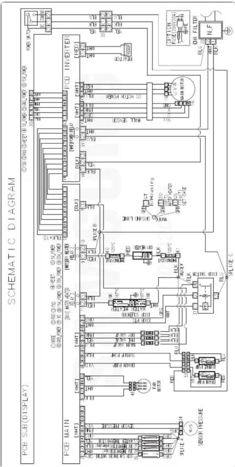 SAMSUNG WD0130XTK - 电路原理图 - 1