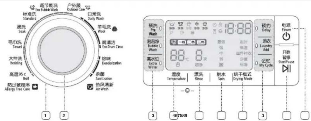 SAMSUNG WD0130XTK - 洗涤衣物 - 1