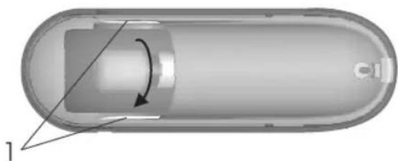 WHIRLPOOL ARC 5865 W - Replacing the light bulb - 1