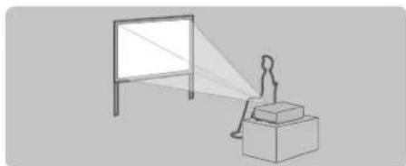 PANASONIC PT-DS20KEJ - Setting on a desk/floor and projecting forward - 1
