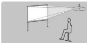 PANASONIC PT-DS20KEJ - Mounting on the ceiling and projecting forward - 1