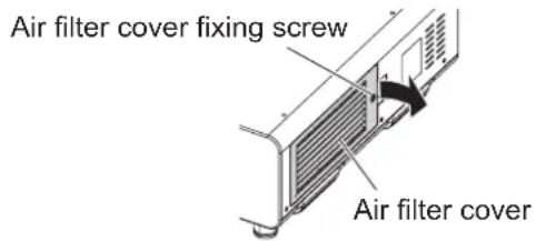 Air filter cover fixing screw Air filter cover