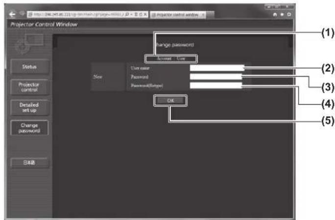 PANASONIC PT-DS20KEJ - ■er name [Change password] page - 3