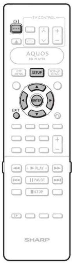 TV CONTROL AQUOS 60 PLAYER TOP MENU SETUP FOR-UP MENU ENTER EXIT PLAY FAUSE STOP SHARP