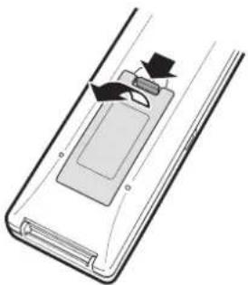 SHARP BDHP20H - Loading the Batteries in the Remote Control - 1