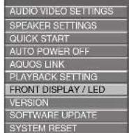 SHARP BDHP20H - SETUP MENU operation - 1