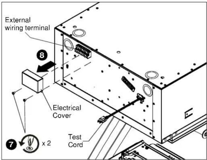 External wiring terminal 8 Electrical Cover Test Cord x 2