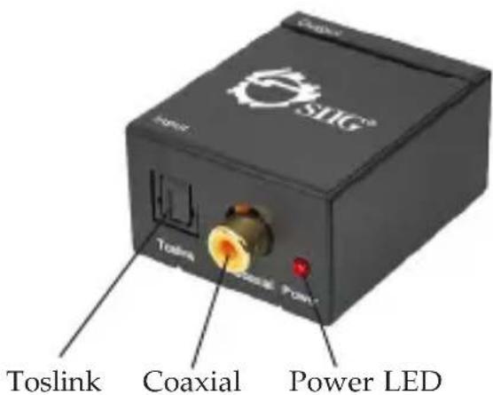 SLIG® Toslink Coaxial Power LED