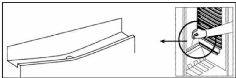 BAUMATIC BL555SE - The defrost drain hole - 1