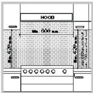 HOOD 600 mm 420 mm