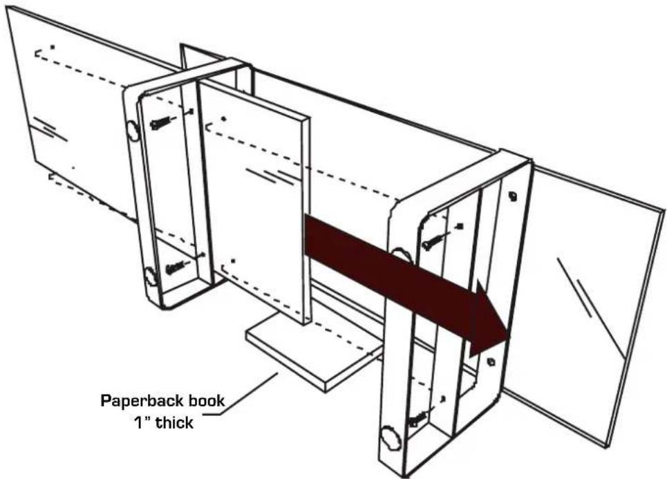 Paperback book 1" thick