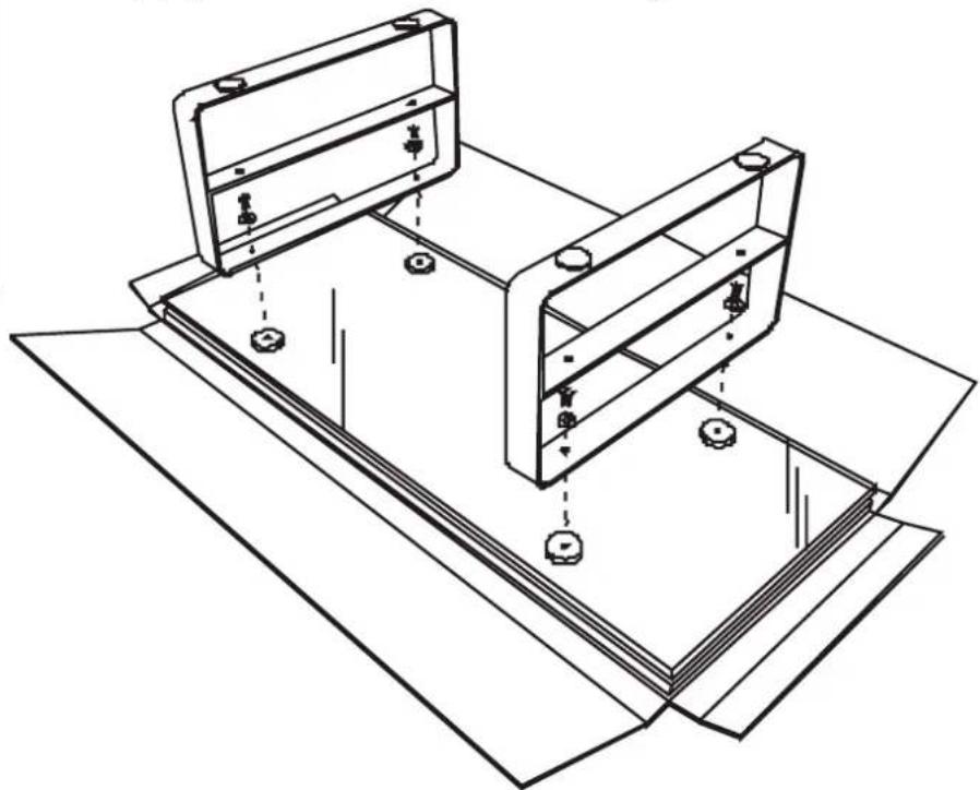 BDI Stream 1510 - Attach Legs to Glass Top - 1